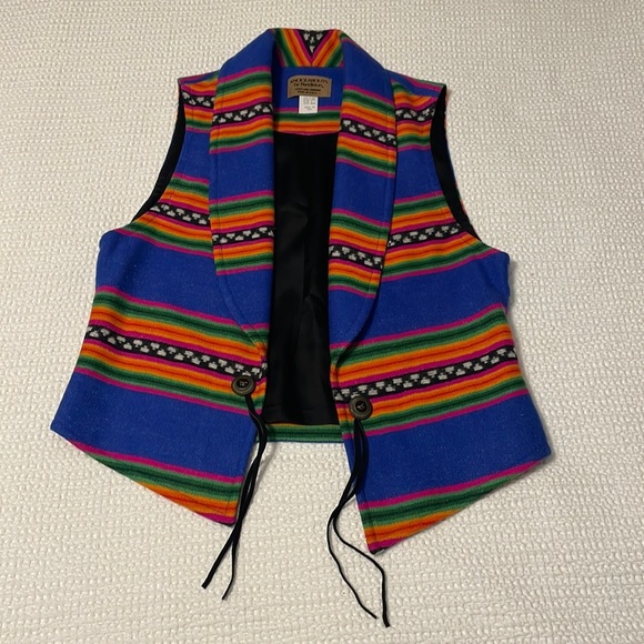 Pendleton Jackets & Blazers - 𝅺Pendleton Knockabouts Southwestern Serape Wool Vest